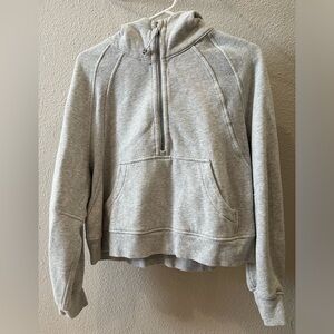 Lululemon Oversized Scuba Cropped Half Zip Hoodie